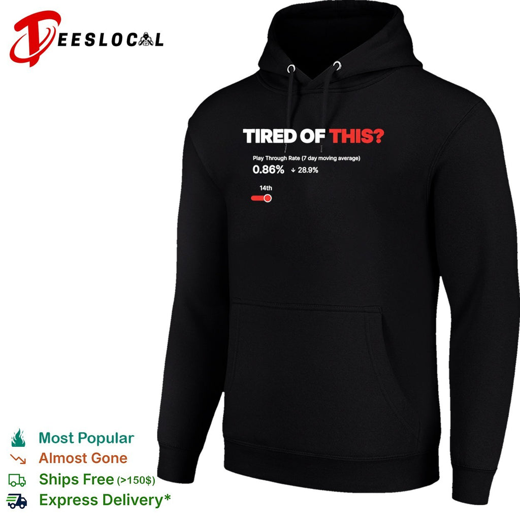 Tired of This Play Through Rate Analytics Dashboard shirt