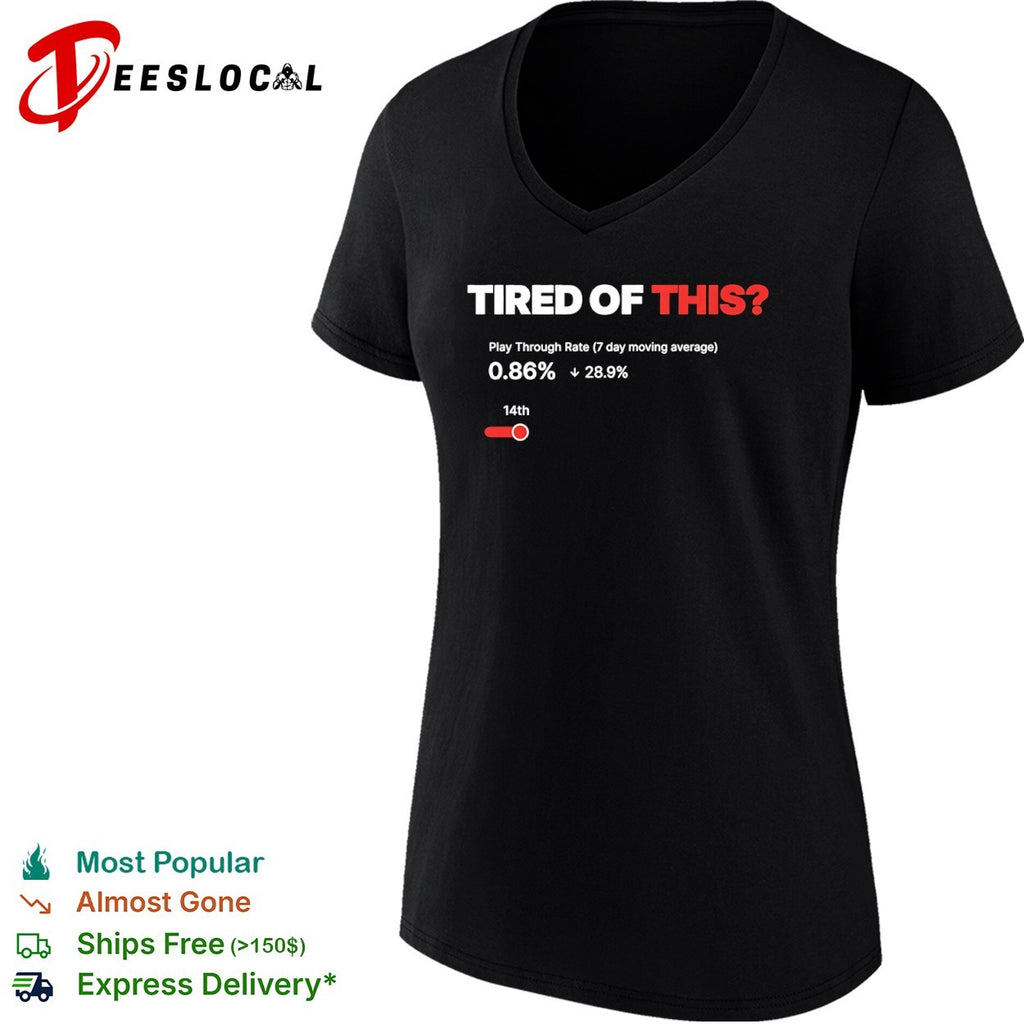 Tired of This Play Through Rate Analytics Dashboard shirt