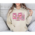Tis The Season Christmas Sweatshirt, Spanish Holiday Hoodie, Funny Xmas Gift, Calories Don't Count, Pink Pullover, Unisex...
