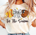 Tis the Season Softball Coquette T-Shirt, Game Day Softball T-Shirt Hoodie, Sweatshirt | RetroVerseTees.com