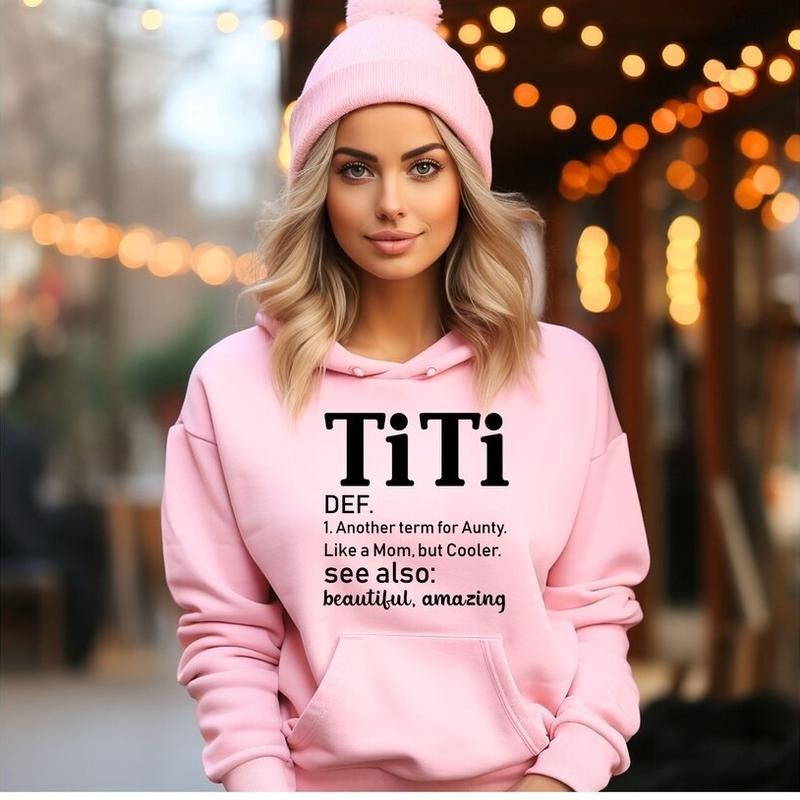 Titi Shirt Definition , Best Auntie Sweater, Gift for New Aunts Hoodie, Sweatshirt | RetroVerseTees.com