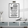 To My Dad From Poster  No Frame, Dad Gift Ideas, Happy Father's Day, Father's Day Canvas, Dad Gift From Son, Dad And Son...