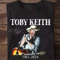 Toby 1961 2024 Signature Memory T-Shirt, Keith Fan Gift Classic Cotton Hoodie, Sweatshirt | RetroVerseTees.com