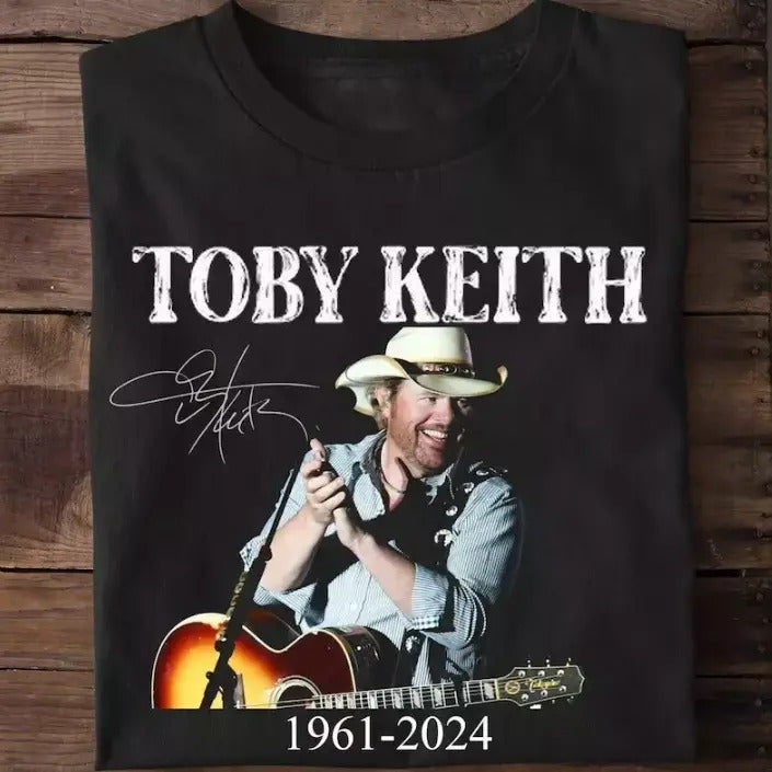Toby 1961 2024 Signature Memory T-Shirt, Keith Fan Gift Classic Cotton Hoodie, Sweatshirt | RetroVerseTees.com