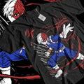Todoroki T-shirt Academia my hero All sizes Mha Toya Dabi Anime Gift Black Shirt Hoodie, Sweatshirt | RetroVerseTees.com