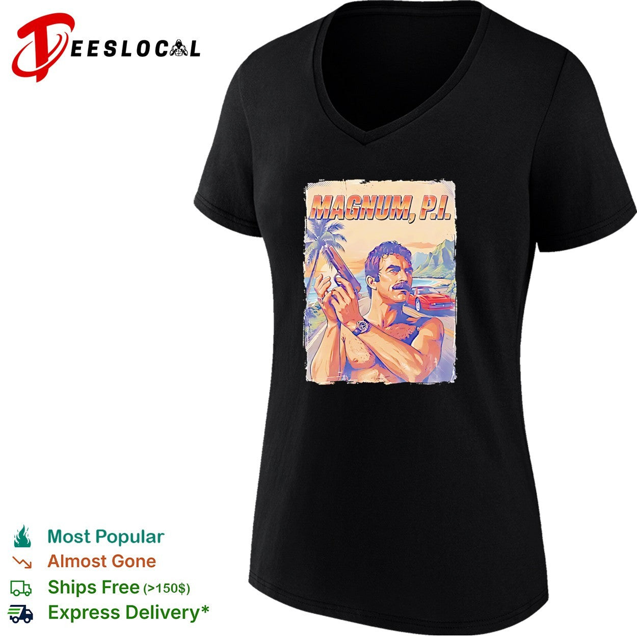 Tom Selleck Magnum PI Retro Portrait shirt