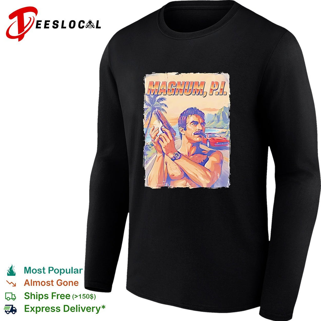 Tom Selleck Magnum PI Retro Portrait shirt