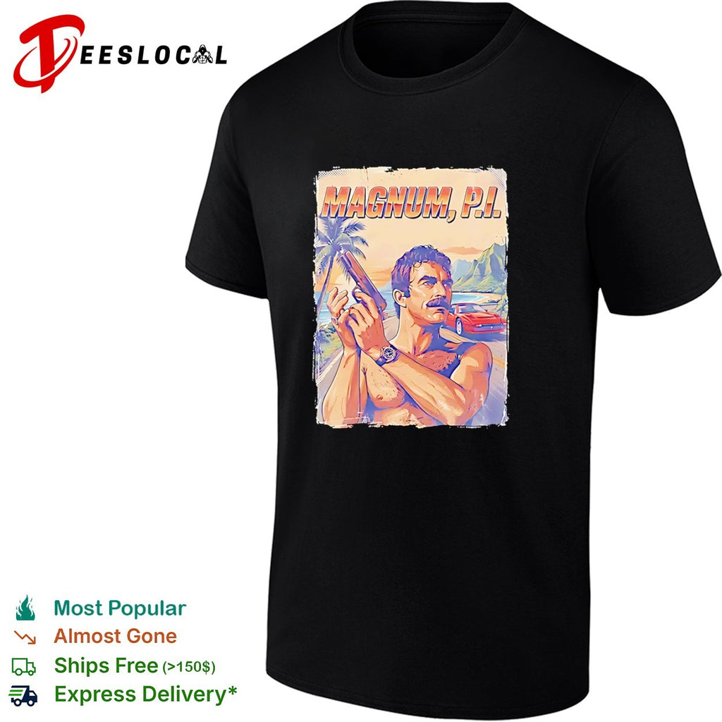 Tom Selleck Magnum PI Retro Portrait shirt