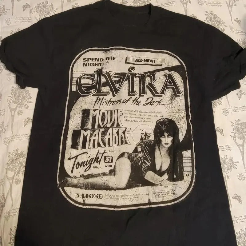 Tonight  Elvira Mistress of the Dark Movie Poster Shirt Hoodie, Sweatshirt | RetroVerseTees.com