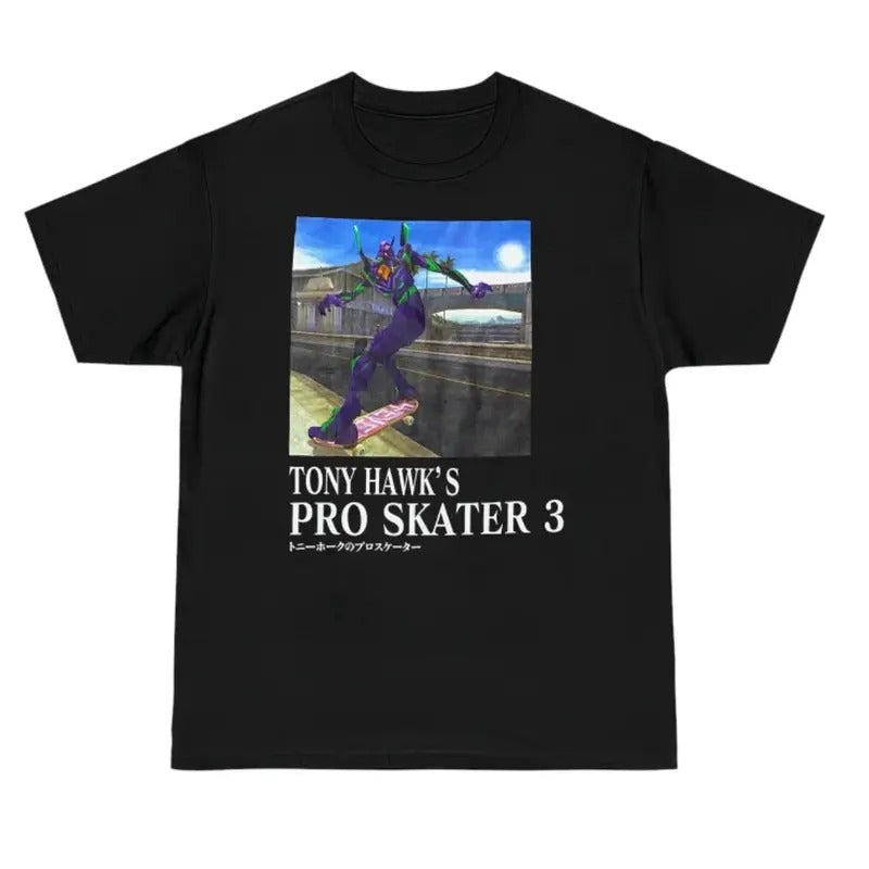Tony Hawk's Neon Genesis Evangelion 2 Tee, Neon Genesis Evangelion Shirt, Evangelion Shirt, Evangelion Manga,  Anime...