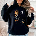 Tony Montana Scarface Jumbo Fleece Graphic Tee, Sweatshirt, Hoodie , Unisex Sweater Pullover Tee | RetroVerseTees.com