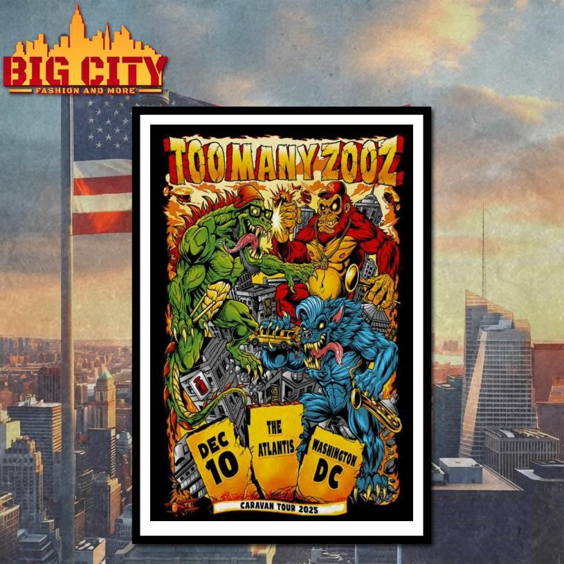 Too Many Zooz Dec 10 2025 The Atlantis Washington DC Poster Shirt