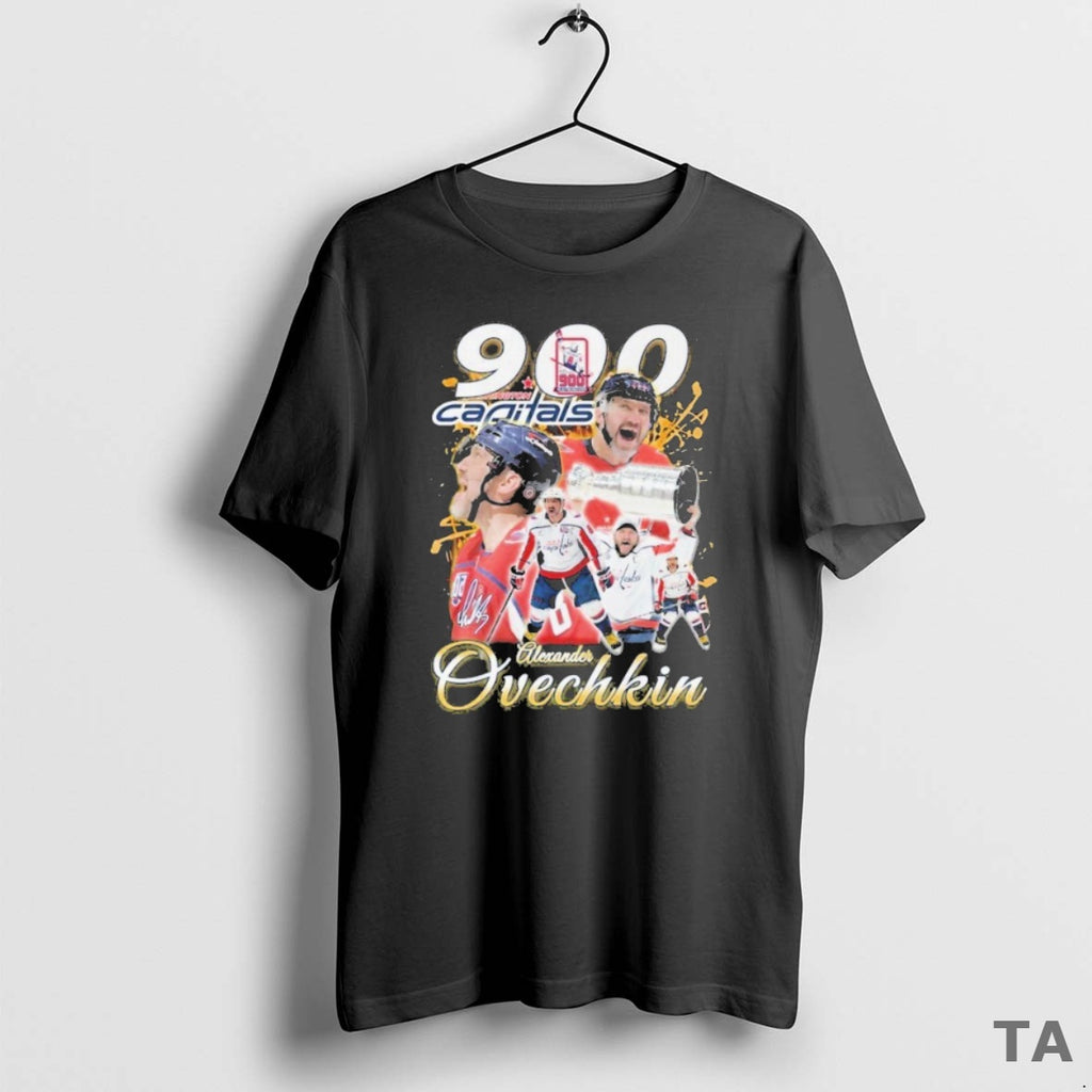Top Alexander Ovechkin Washington Capitals 2025 Celebrate 900 Nhl Goals T Shirt Sweater