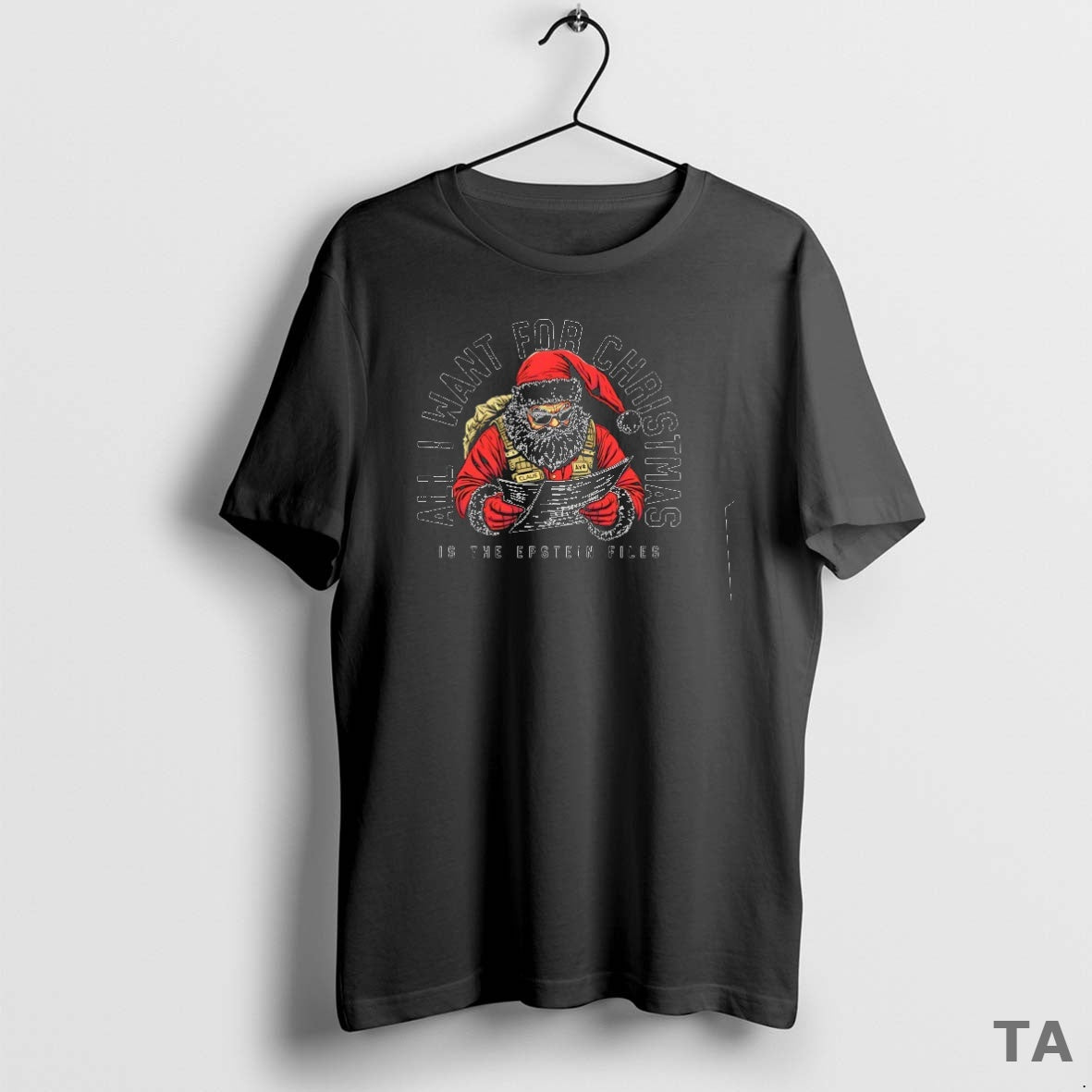 Top All I Want For Christmas Is The Epstein Files T Shirt Sweater Hoodie, Sweatshirt | RetroVerseTees.com