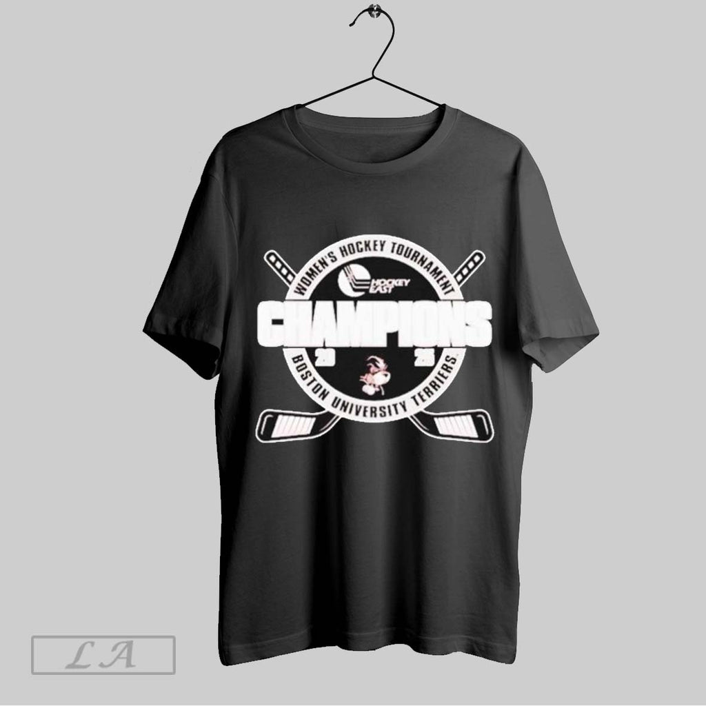 Top Boston University Terriers Hockey East Womens Hockey Tournament Champions 2025 T Shirt