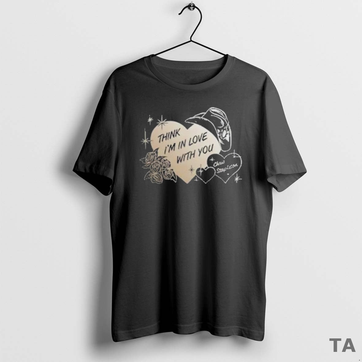 Top Chris Stapleton Think Im In Love With You Heart Hat T Shirt Sweater Hoodie, Sweatshirt | RetroVerseTees.com