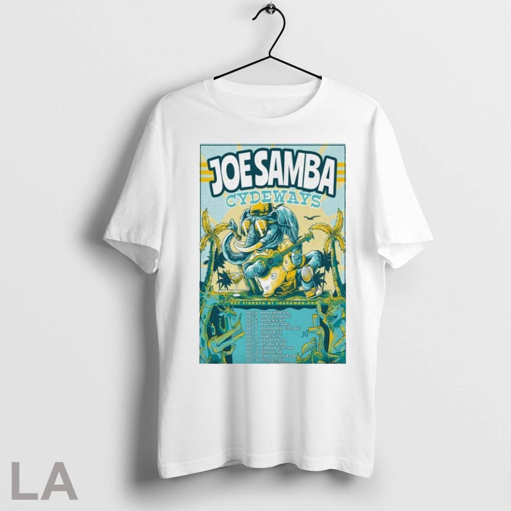 Top Joe Samba Cydeways October 2025 Tour Dates Shows T Shirt