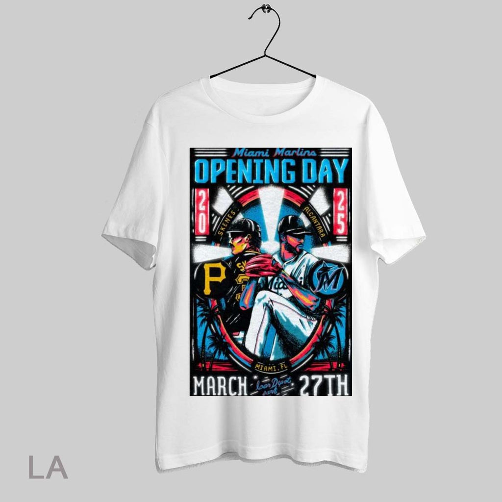 Top Miami Marlins Baseball Mlb Opening Day 2025 Loar Depot Part The Commemorative Sandy Vs
