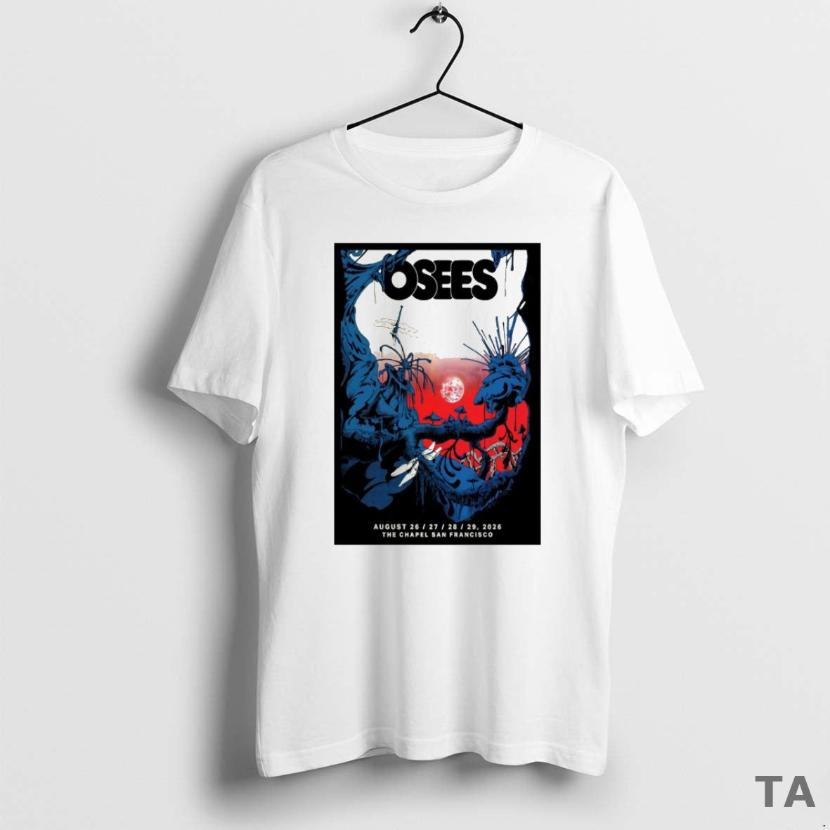 Top Osees August 26 29 2026 The Chapel In San Francisco Ca T Shirt Sweater Hoodie, Sweatshirt | RetroVerseTees.com
