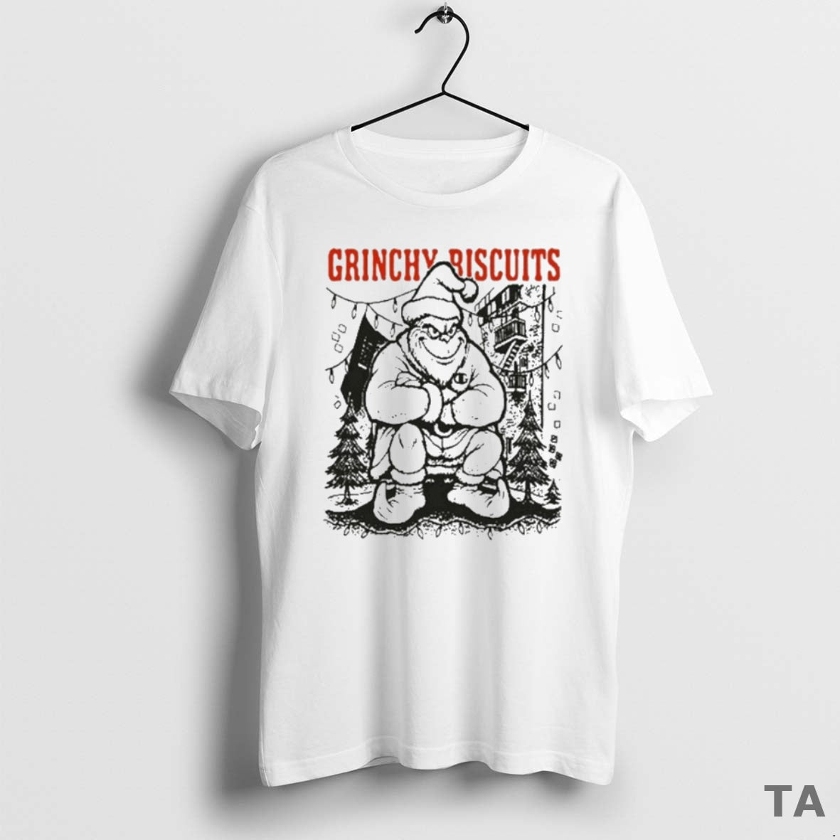 Top The Grinch Grinchy Riscuits Christmas T Shirt Sweater Hoodie, Sweatshirt | RetroVerseTees.com
