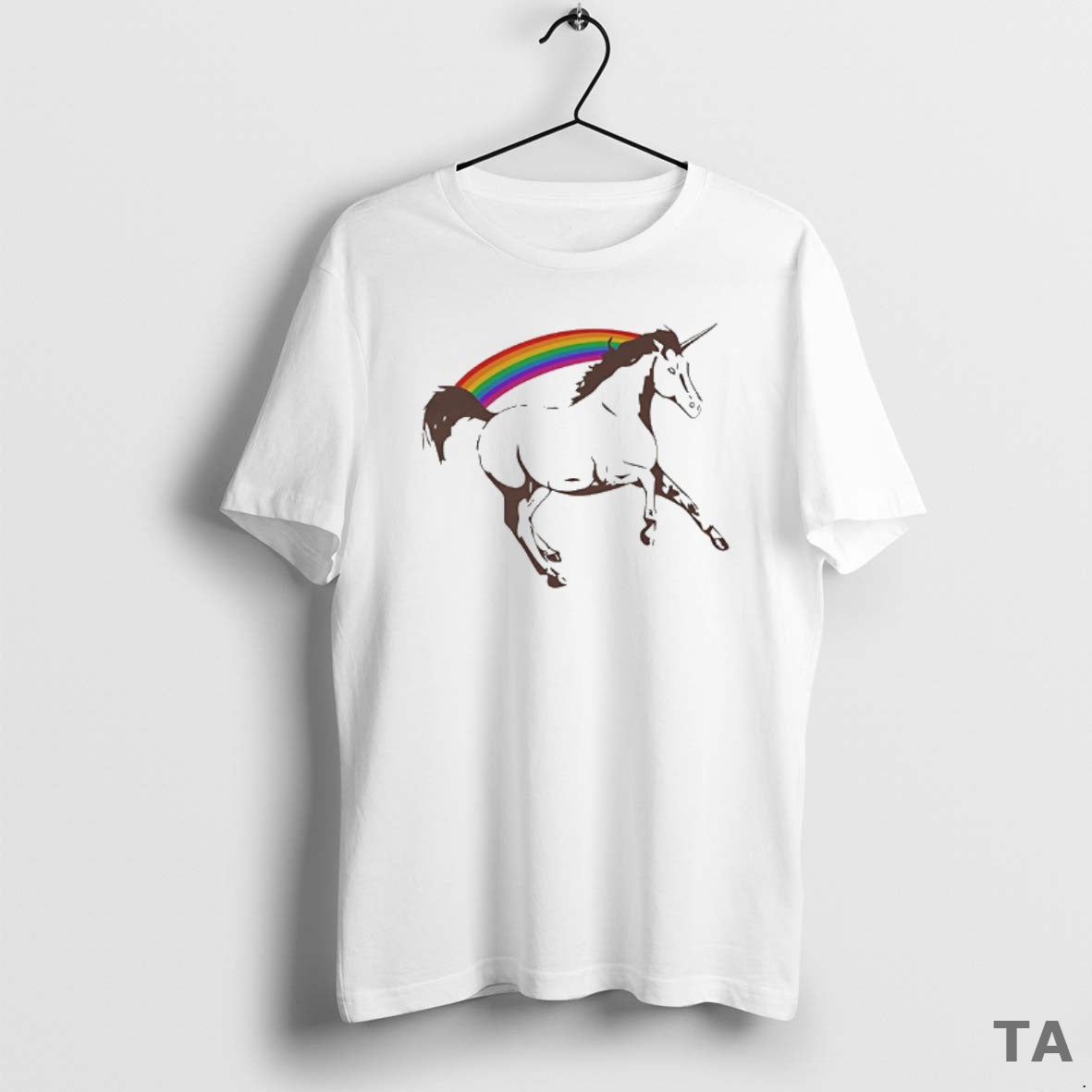 Top Unicorn With Rainbow Sketch T Shirt Sweater Hoodie, Sweatshirt | RetroVerseTees.com