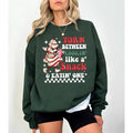 Torn Between Looking Like a Snack and Eating One Sweatshirt, Funny Christmas T-Sweatshirt, Merry Christmas Sweatshirt,...