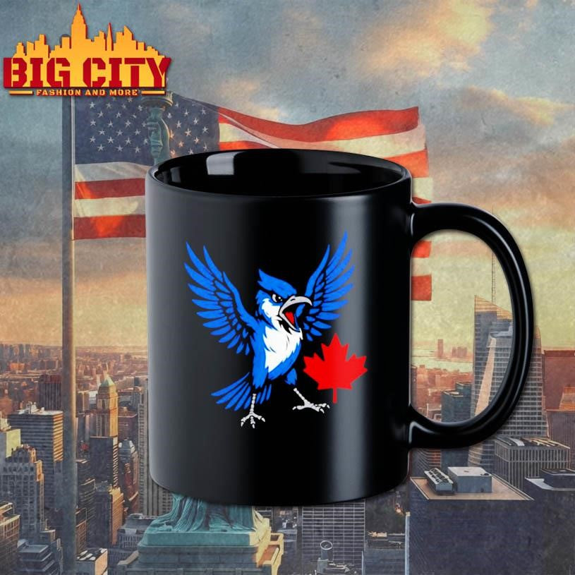 Toronto Blue Jays Canadian Blue Jay bird red maple leaf logo shirt