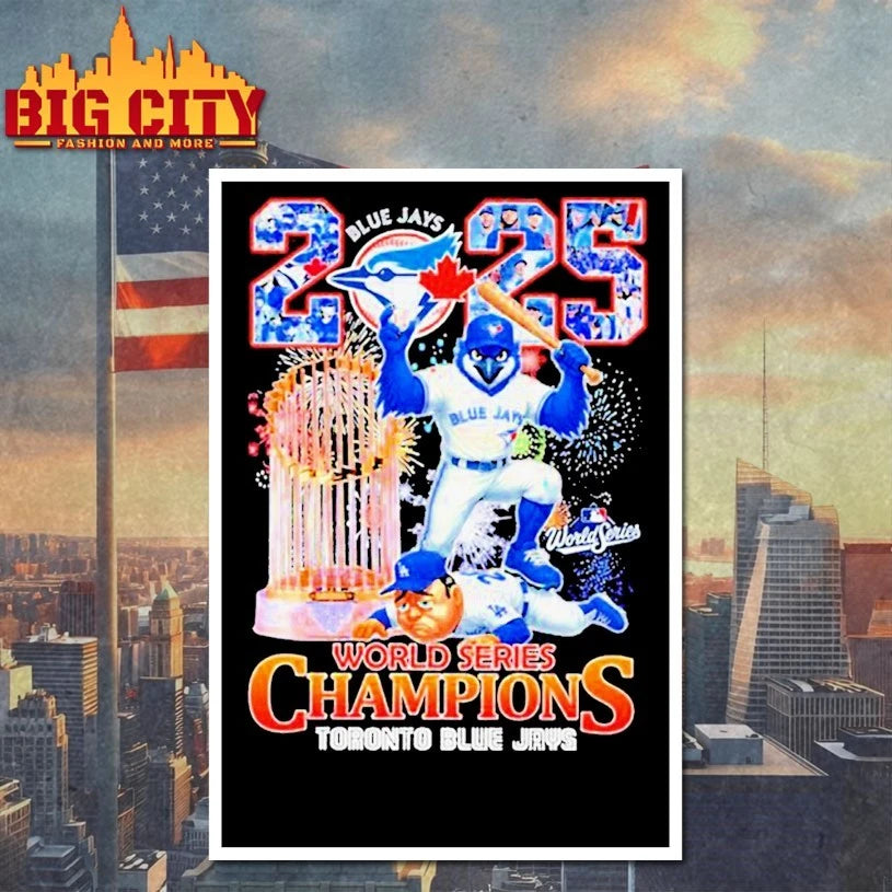 Toronto Blue Jays Stomp Los Angeles Dodgers 2025 Baseball World Series Champions Mascot Shirt