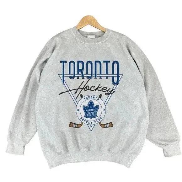 Toronto Maple Leafs Sweater College Hockey, Sweatshirt Retro Vintage Classic Crewneck Fabric Crewneck Fabric, sweatshirt...