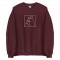 Totoro Outline Sweatshirt, Ghibli Studio Sweatshirt, Anime Sweatshirt, Anime Merch T-Shirts, Hoodie | RetroVerseTees.com