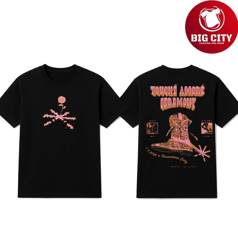 Touché Amore Ceremore Nov 8 2025 Pioneertown CA Two Sided Shirt