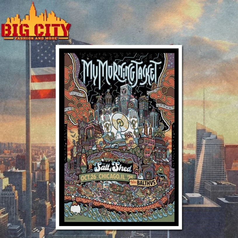 Tour My Morning Jacket Chicago 10-26-2025 Poster shirt