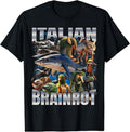 Tralalero Tralala Bombardino Crocodilo - Italian Brainrot T-Shirt | Unisex Cotton Tee Gift, Crewneck, Short Sleeve...