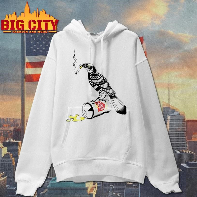 Trashy Grackle Smoking Grackle Bird Shirt
