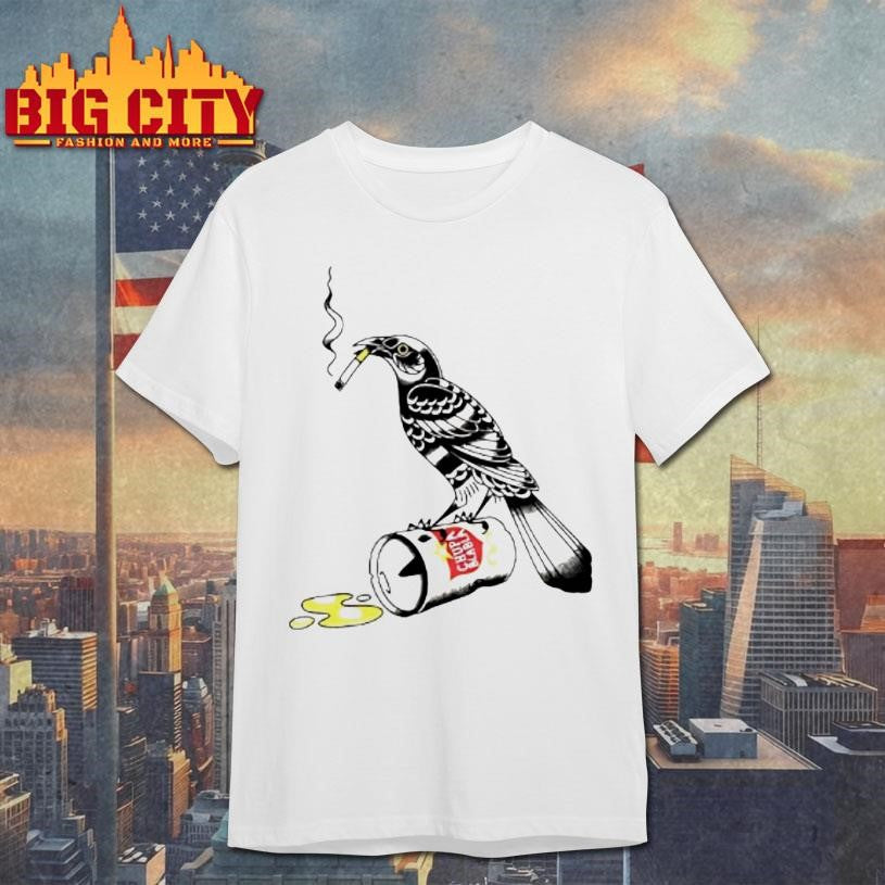 Trashy Grackle Smoking Grackle Bird Shirt