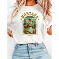 Travel - TNF Memorial Tee: Montana "Going Hidden leaf ninja TNF Mountain Adventure" Print, Ideal for Travel Keepsakes...