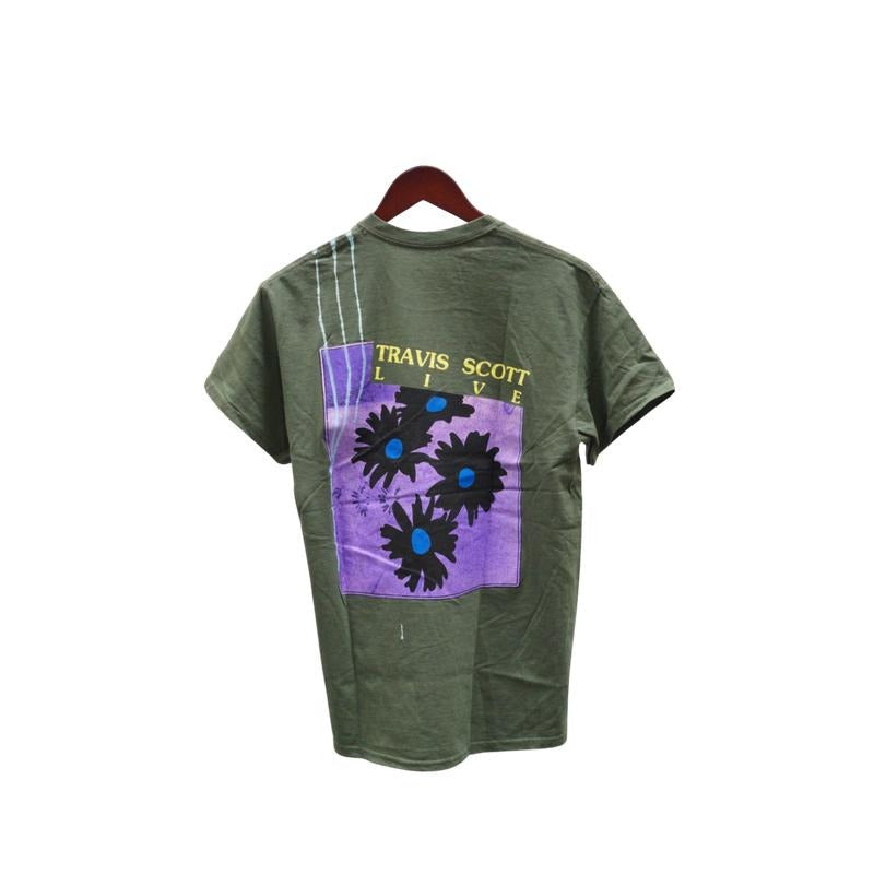 Travis Scott Astroworld Live In Europe Green Tee (93665-351) Men's Size S-XXL Hoodie, Sweatshirt | RetroVerseTees.com