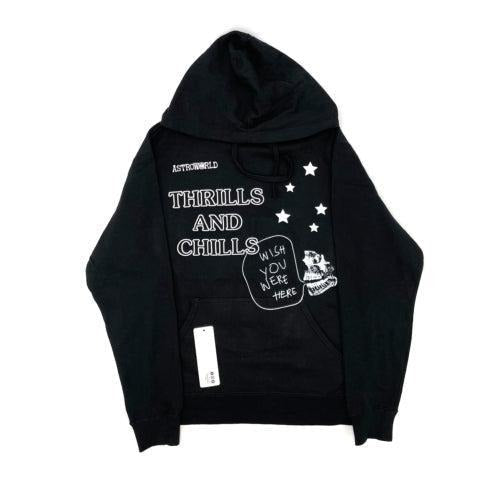 Travis Scott Astroworld Lollapalooza Thrills And Chills Black Hoodie (93665-526) T-Shirts, Sweatshirt | RetroVerseTees.com