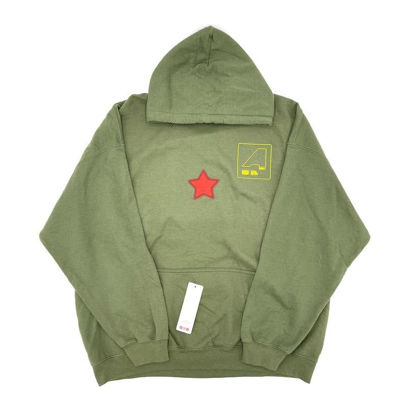 Travis Scott Astroworld Shattered Face Olive Hoodie 93665-569 Men's Size XL-XXL T-Shirts, Sweatshirt | RetroVerseTees.com