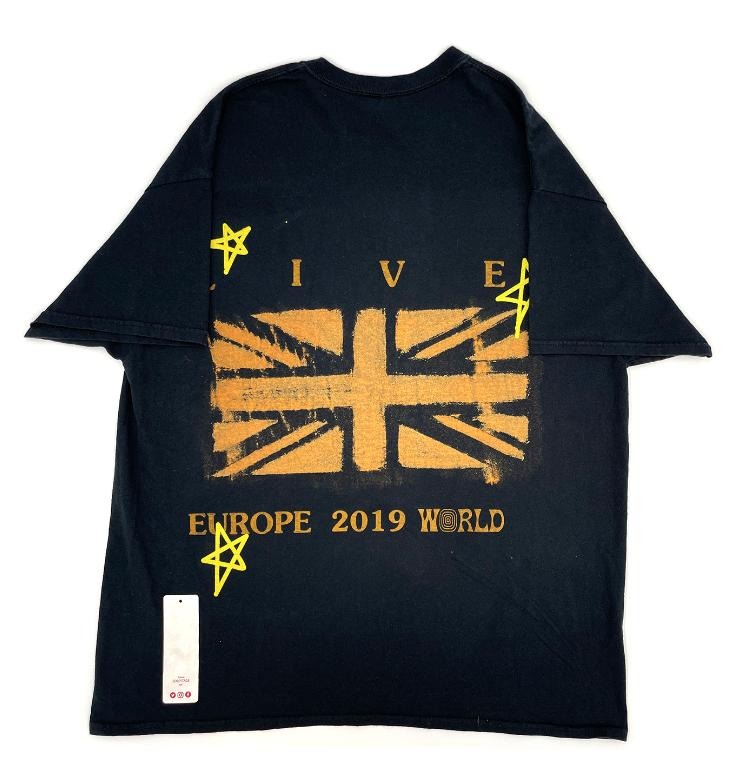 Travis Scott Black Union Jack Black Tee 93665-258 Men's Size S-XXL Hoodie, Sweatshirt | RetroVerseTees.com