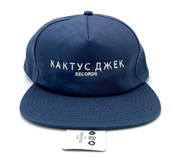 Travis Scott Cactus Jack Russian Snapback Hat Navy (93665-0079) One Size T-Shirts, Hoodie, Sweatshirt | RetroVerseTees.com