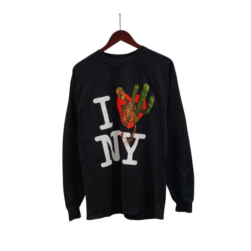Travis Scott I Love NY MSG Long Sleeve Tee Black Hoodie, Sweatshirt | RetroVerseTees.com