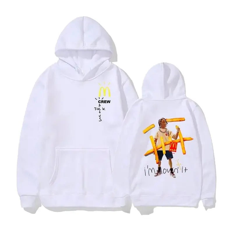 Traviss Jack Mcdonald's Hoodie Unisex,  Traviss Collab Mcdonald's Hoodie, Cactuss Jack Fan Hoodie 2024 Classic Cotton...