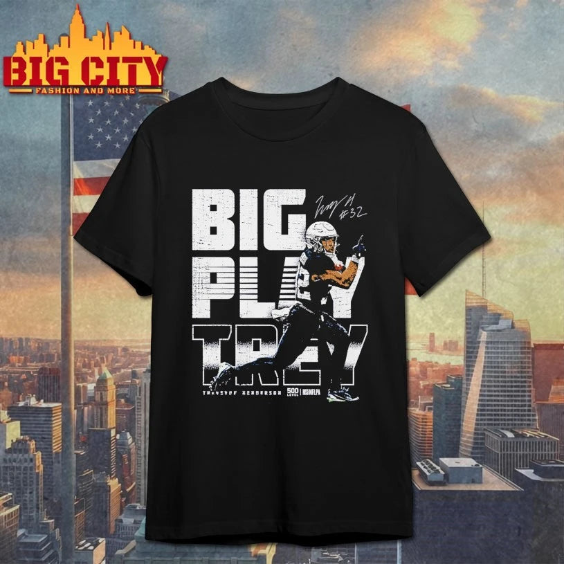 TreVeyon Henderson New England Big Play Trey Shirt