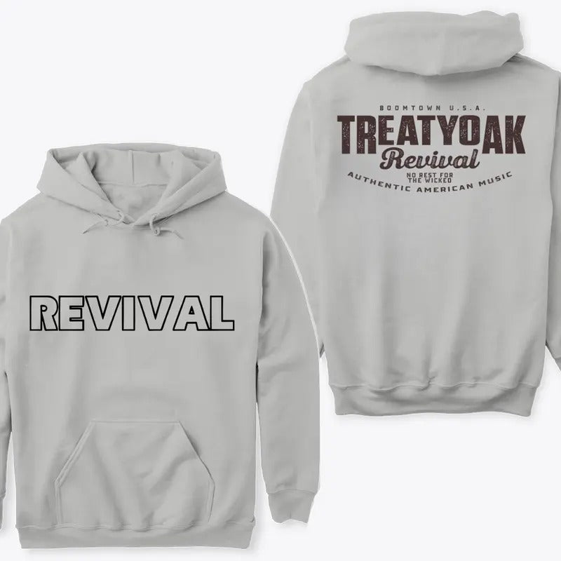 Treaty Oak Revival Boom Town USA No Rest for the Wicked Hoodie Sweatshirt T-shirt for Fans of the Band | RetroVerseTees.com
