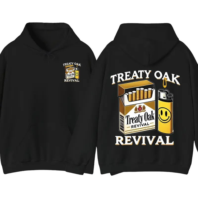 Treaty Oak Revival Cigarette Pack Hoodie, Crazy Music Pullover Hoodie, Graphic Hoodie, Gift for Fan T-Shirts, Sweatshirt