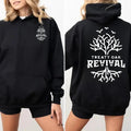 Treaty Oak Revival Hoodie, Unisex Classic Style with Stylized Oak Tree, Perfect for Music Lovers and Casual, hoodie trend...