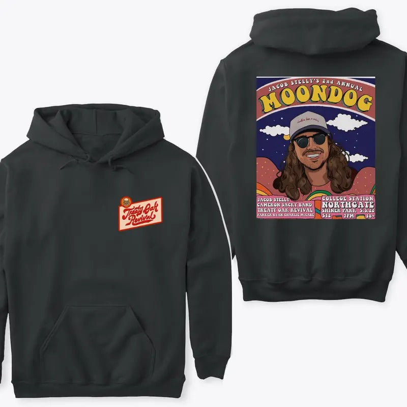 Treaty Oak Revival Moondog Hoodie Sweatshirt Tshirt, Featuring a Stylish Graphic Design for Music Fans | RetroVerseTees.com