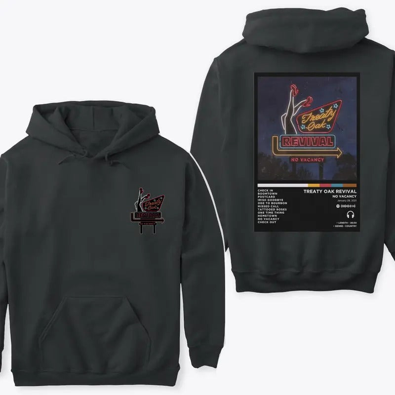 Treaty Oak Revival Neon Sea Hoodie Capturing the Vibrant Nightlife Spirit Perfect for Casual and Cozy Outings T-Shirts,...