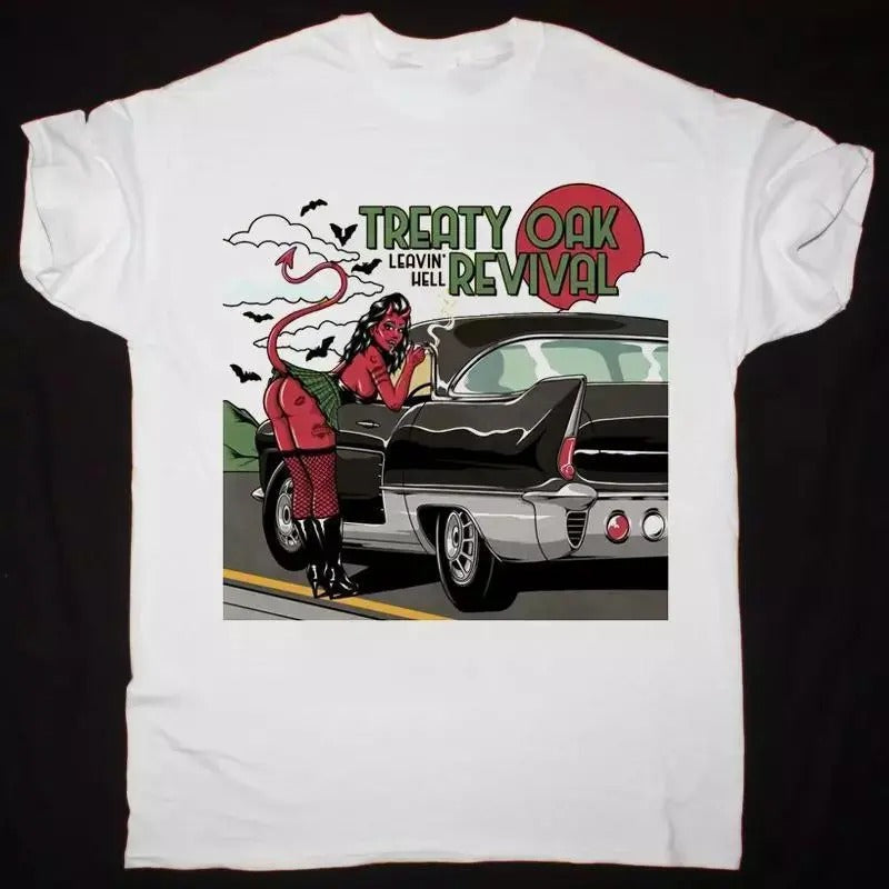 Treaty Oak Revival Trending Unisex Cotton T-shirt Hoodie, Sweatshirt | RetroVerseTees.com
